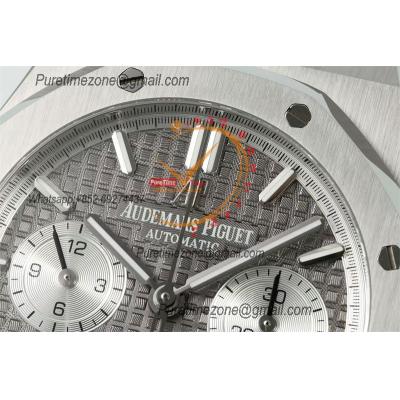 Royal Oak 26240ST A7750 Automatic Chronograph Mens Watch 50th Anniversary BF Best Edition Gray Dial SS Bracelet CHS