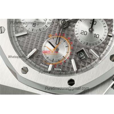 Royal Oak 26240ST A7750 Automatic Chronograph Mens Watch 50th Anniversary BF Best Edition Gray Dial SS Bracelet CHS