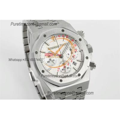 Royal Oak 26240ST A7750 Automatic Chronograph Mens Watch 50th Anniversary BF Best Edition Silver Dial SS Bracelet CHS