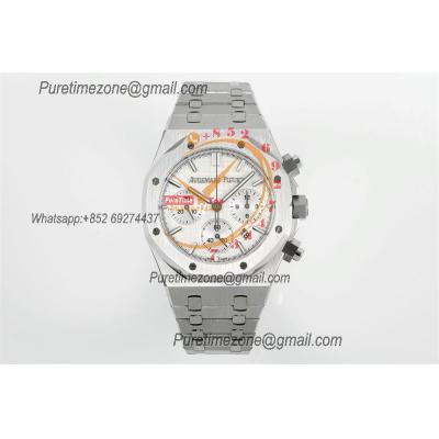 Royal Oak 26240ST A7750 Automatic Chronograph Mens Watch 50th Anniversary BF Best Edition Silver Dial SS Bracelet CHS