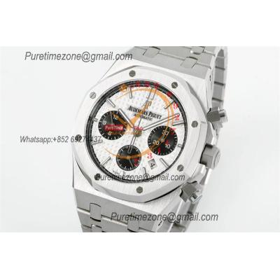 Royal Oak 26240ST A7750 Automatic Chronograph Mens Watch 50th Anniversary BF Best Edition White Dial SS Bracelet CHS