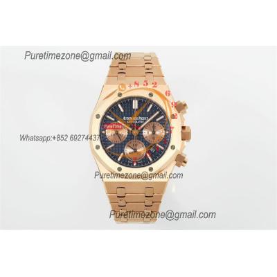 Royal Oak 26240OR A7750 Automatic Chronograph Mens Watch BF Best Edition RG Blue Dial SS Bracelet CHS