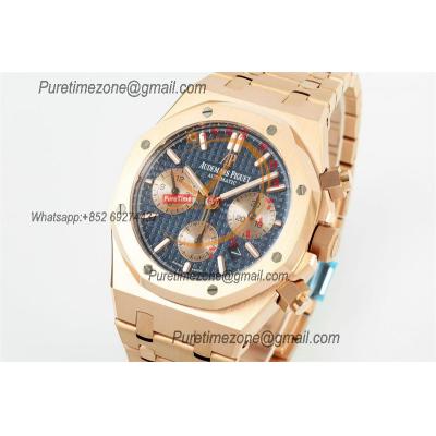 Royal Oak 26240OR A7750 Automatic Chronograph Mens Watch BF Best Edition RG Blue Dial SS Bracelet CHS