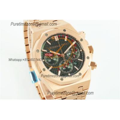 Royal Oak 26240OR A7750 Automatic Chronograph Mens Watch BF Best Edition RG Green Dial SS Bracelet CHS