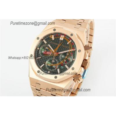 Royal Oak 26240OR A7750 Automatic Chronograph Mens Watch BF Best Edition RG Green Dial SS Bracelet CHS