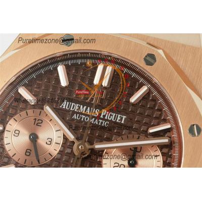 Royal Oak 26240OR A7750 Automatic Chronograph Mens Watch BF Best Edition RG Brown Dial SS Bracelet CHS