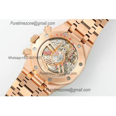 Royal Oak 26240OR A7750 Automatic Chronograph Mens Watch BF Best Edition RG Brown Dial SS Bracelet CHS