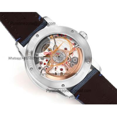 Code 11.59 15210 A4302 Automatic Mens Watch 3GF Best Edition 41mm SS Blue Index Textured Dial Nylon Leather CHS