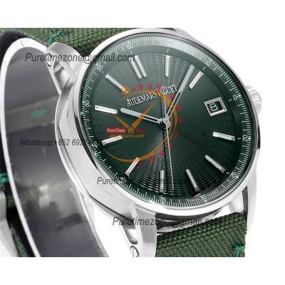 Code 11.59 15210 A4302 Automatic Mens Watch 3GF Best Edition 41mm SS Green Index Textured Dial Nylon Leather CHS