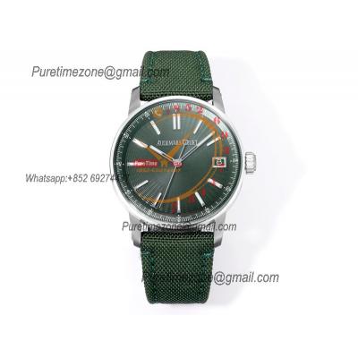 Code 11.59 15210 A4302 Automatic Mens Watch 3GF Best Edition 41mm SS Green Index Textured Dial Nylon Leather CHS