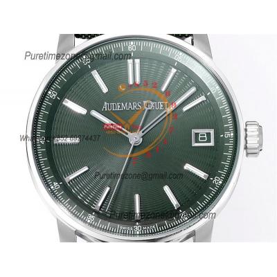 Code 11.59 15210 A4302 Automatic Mens Watch 3GF Best Edition 41mm SS Green Index Textured Dial Nylon Leather CHS