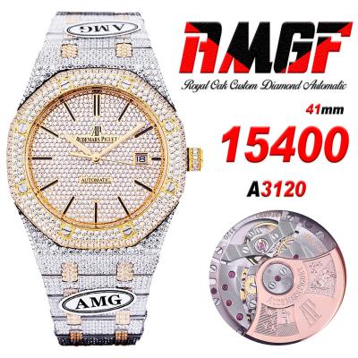 Royal Oak 41mm 15400 Iced Out A3120 Automatic Mens...