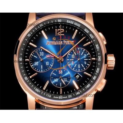 Code 11.59 26393 A4401 Automatic Chronograph Mens Watch APF Best Edition 41 RG Black Blue Dial Nylon Leather CHS