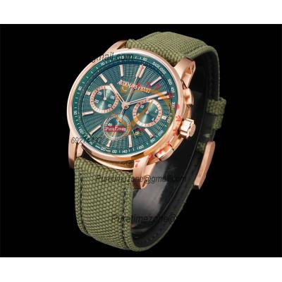 Code 11.59 26393 A4401 Automatic Chronograph Mens Watch APF Best Edition 41 RG Green Dial Nylon Leather CHS