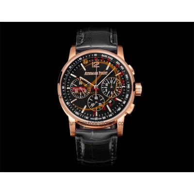 Code 11.59 26393 A4401 Automatic Chronograph Mens Watch APF Best Edition 41 RG Black Dial Leather Strap CHS