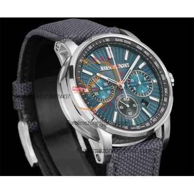 Code 11.59 26393 A4401 Automatic Chronograph Mens Watch APF Best Edition 41 Green Dial Gray Nylon Strap CHS