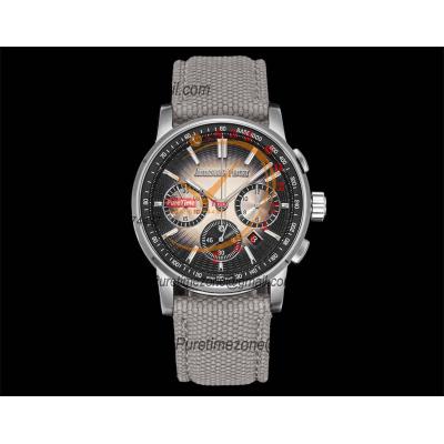 Code 11.59 26393 A4401 Automatic Chronograph Mens Watch APF Best Edition 41 Black Gray Dial Nylon Strap CHS