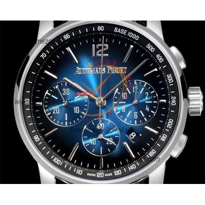 Code 11.59 26393 A4401 Automatic Chronograph Mens Watch APF Best Edition 41 Black Blue Dial Nylon Strap CHS