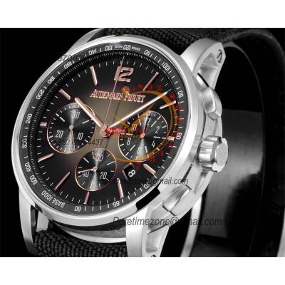 Code 11.59 26393 A4401 Automatic Chronograph Mens Watch APF Best Edition 41 Black Brown Dial Nylon Strap CHS