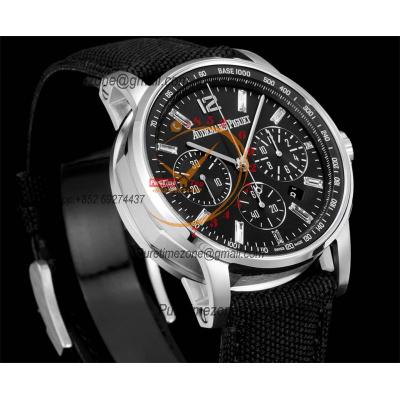 Code 11.59 26393 A4401 Automatic Chronograph Mens Watch APF Best Edition 41 Black Dial Nylon Strap CHS