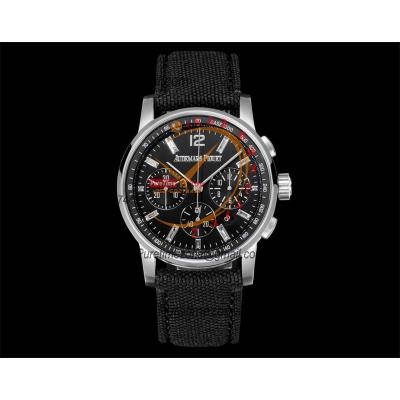 Code 11.59 26393 A4401 Automatic Chronograph Mens Watch APF Best Edition 41 Black Dial Nylon Strap CHS