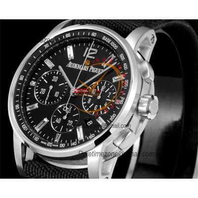 Code 11.59 26393 A4401 Automatic Chronograph Mens Watch APF Best Edition 41 Black Dial Nylon Strap CHS