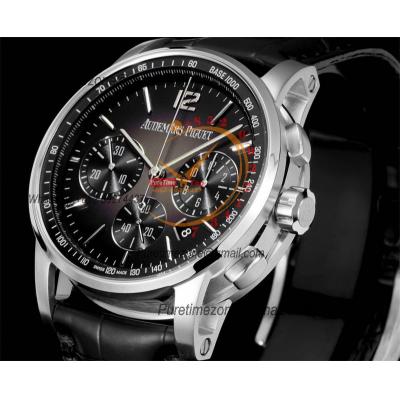 Code 11.59 26393 A4401 Automatic Chronograph Mens Watch APF Best Edition 41 Black Brown Dial Leather Strap CHS