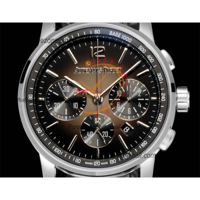 Code 11.59 26393 A4401 Automatic Chronograph Mens Watch APF Best Edition 41 Black Brown Dial Leather Strap CHS