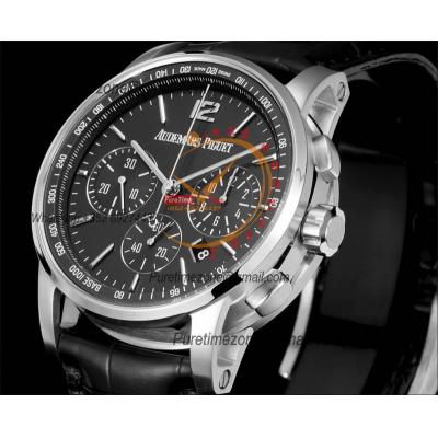 Code 11.59 26393 A4401 Automatic Chronograph Mens Watch APF Best Edition 41 Black Dial Leather Strap CHS