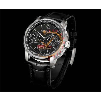 Code 11.59 26393 A4401 Automatic Chronograph Mens Watch APF Best Edition 41 Black Dial Leather Strap CHS