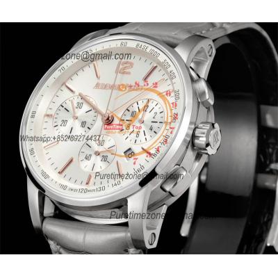 Code 11.59 26393 A4401 Automatic Chronograph Mens Watch APF Best Edition 41 Silver Dial Gray Leather Strap CHS