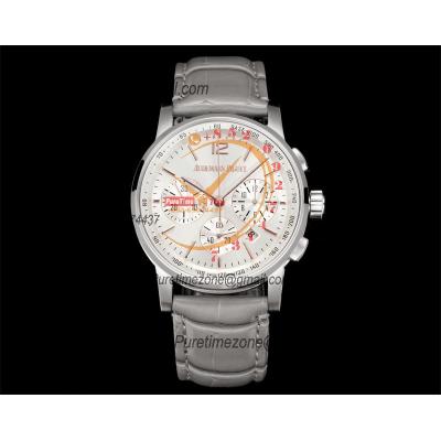 Code 11.59 26393 A4401 Automatic Chronograph Mens Watch APF Best Edition 41 Silver Dial Gray Leather Strap CHS