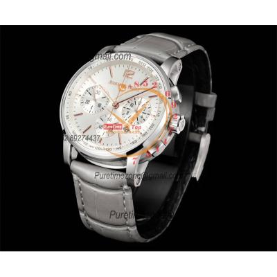 Code 11.59 26393 A4401 Automatic Chronograph Mens Watch APF Best Edition 41 Silver Dial Gray Leather Strap CHS