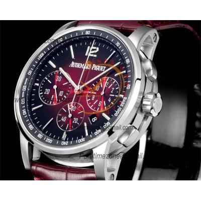 Code 11.59 26393 A4401 Automatic Chronograph Mens Watch APF Best Edition 41 Black Red Dial Leather Strap CHS