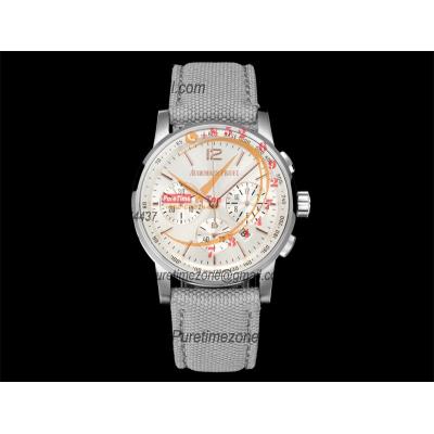 Code 11.59 26393 A4401 Automatic Chronograph Mens Watch APF Best Edition 41 Silver Dial Nylon Strap CHS