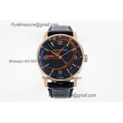 Code 11.59 15210BC SA4302 Automatic Mens Watch APSF Best Edition RG Black Dial Leather Strap CHS