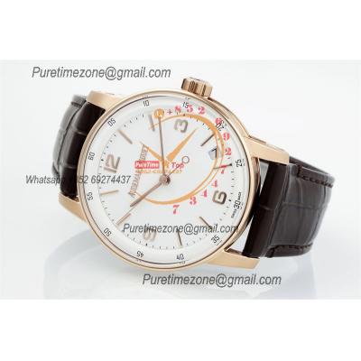 Code 11.59 15210BC SA4302 Automatic Mens Watch APSF Best Edition RG White Dial Brown Leather Strap CHS